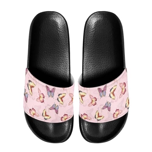 Women's Slide Sandals - Lightweight, Non-Slip, Open-Toe, Quick Dry, Suitable for Bath Swimming Beach Walking