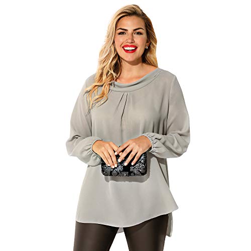 Blusa Escote drapeado en el Delantero y v en la Espalda con Pieza de e - 018885