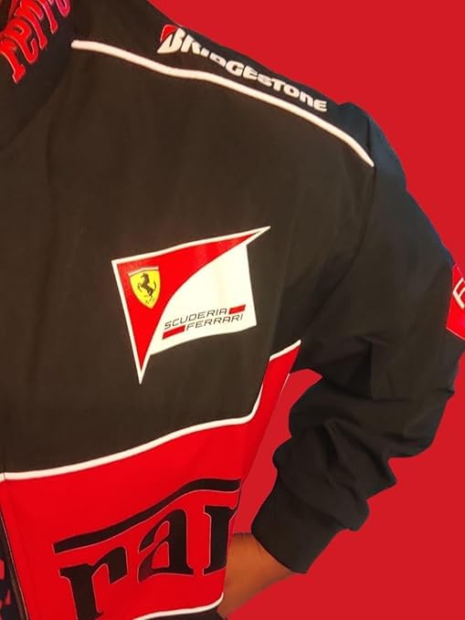 Image of Men's Graphic Printed Parachute Fabric Racing Jackets With Zip Closure for Car & Bike Racing And Casual Outfit