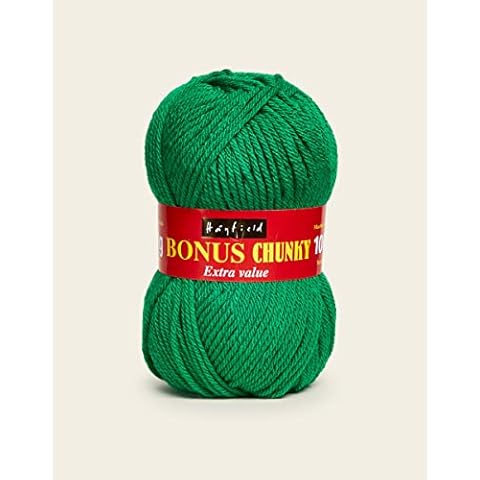 Hayfield Bonus Chunky, Emerald (916), 100g by Sirdar Green F060-0916 Cover