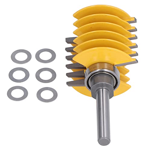 Router Bit, Router Bit Set 8mm Shank 2 Teeth Adjustable 46mm Cutter Head Cutting Tool Carbide Router Bits Wood Router Bits Routers for Woodworking