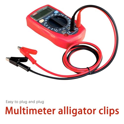 Image of 2Pcs Alligator Clips Electrical, 4mm Banana Plug to Alligator Clip, Test Leads with Alligator Clips 3.3Feet