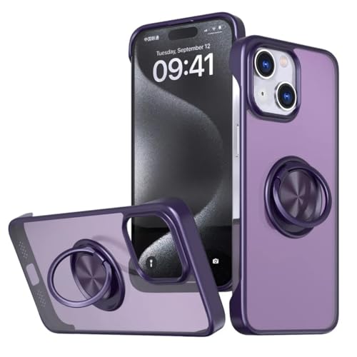 REALCASE for iPhone 14 Plus Back Cover Case | Stylish Frameless Matte PC TPU with Magnetic Ring Stand Case Back Cover for iPhone 14 Plus 6.7 Inch (Purple) (B0D4Z72QFW) Amazon Price History, Amazon Price Tracker