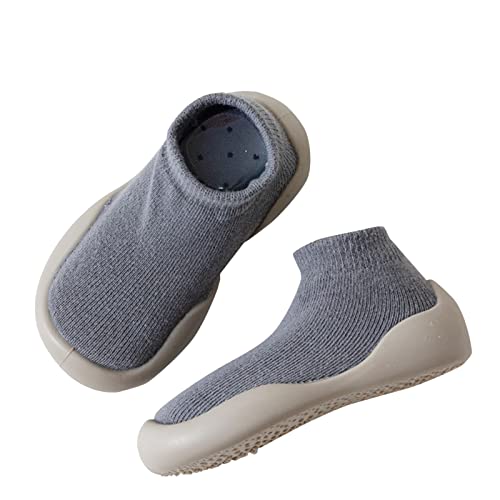 Generic Infant Fall Solid Socks Shoes Boys Girls First Walking Shoes Baby Home Floor Socks Soft Rubber Sole Shoes Baby Shoes