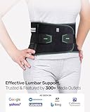 Rakiie Back Support Belt for Men Women, 8x Lumbar Support with 3D Pad, Breathable Back Brace for Lower Back Pain Relief, Herniated Disc, Sciatica (Green, M) - Image 8