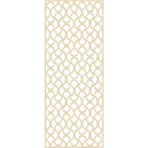 Image of Resort Decorative Pierced Fretwork Wood Wall Panels, 23 3 /8 inchW x 59 3 /8 inchH x 3 /8 inchT, Birch
