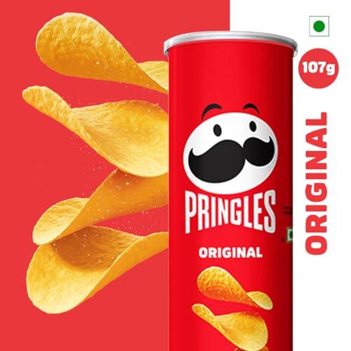 Image of Pringles Potato Chips Original | Salted Flavor | Crispy Snack for Game Nights Chips (107 g)