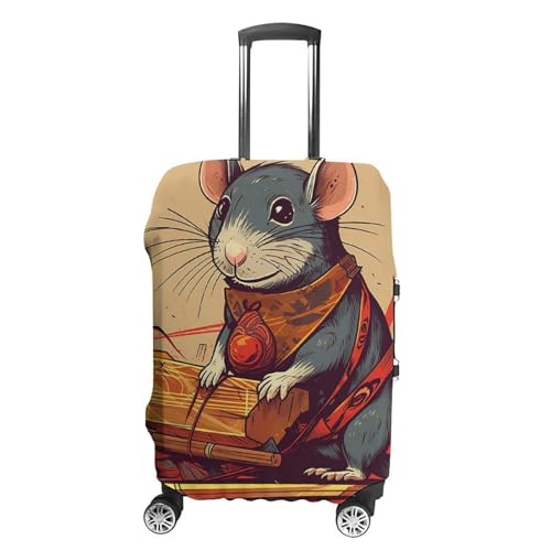 Travel Luggage Cover Protectors Elastic Anti-scratch Suitcase Cover Washable Luggage Sleeve A Cute Mouse Suitcase Cover Protector Fit 18-32 Inch Suitcases Travel Accessories L
