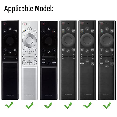 Image of Oboe Silicone TV Remote Cover for Samsung Smart TV Remote 2022 QLED TV BN68-13897A / TM2280E Remote Protective Case with Remote Loop (Pink) [Remote NOT Included]
