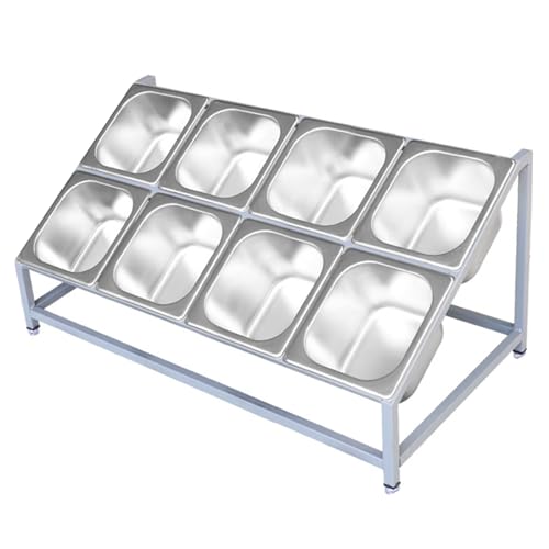 Dispenser per condimenti in acciaio inox con scomparti multipli per caffetterie, ristoranti, tavoli da buffet e dispense alimentari, soluzione di conservazione durevole per salse e condimenti