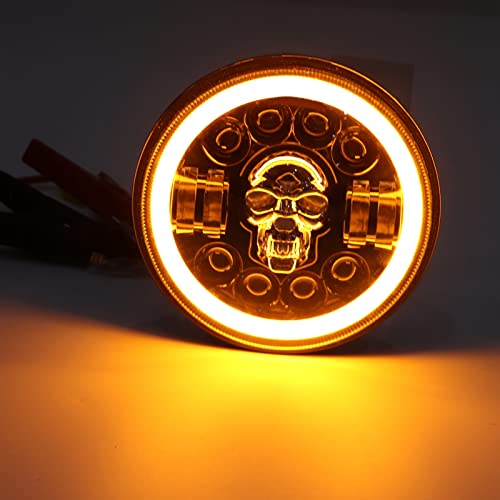 Fydun Faro LED 7 Pollici Moto, 12V Faro Anteriore