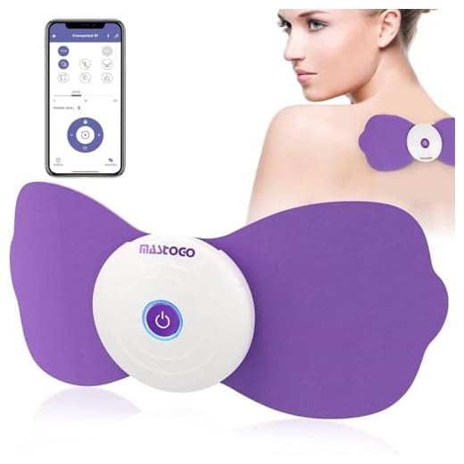 MASTOGO Wireless TENS & EMS Unit Back Pain Relief Massager - APP Controlled Bluetooth EMS Muscle Stimulator Machine for Back Shoulder Leg Neck Pain Relief