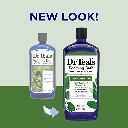 Dr Teal's Bain moussant Eucalyptus 1L