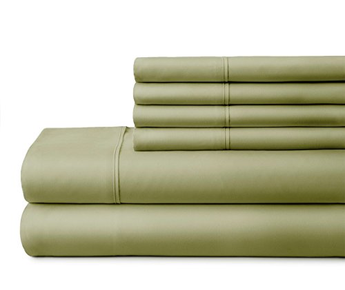 Ienjoy Home Simply Soft 6 Piece Sheet Set, King, Sage,Ss-6Pc-King-Sage #TOP1