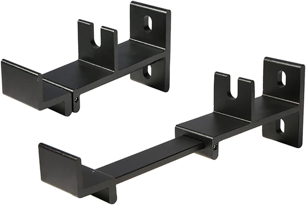 Universal SoundBar Mount Bracket Wall Mounting for Most of TV Sound Bar,Adjustable & Extendable Length -Black with Rubber Pad