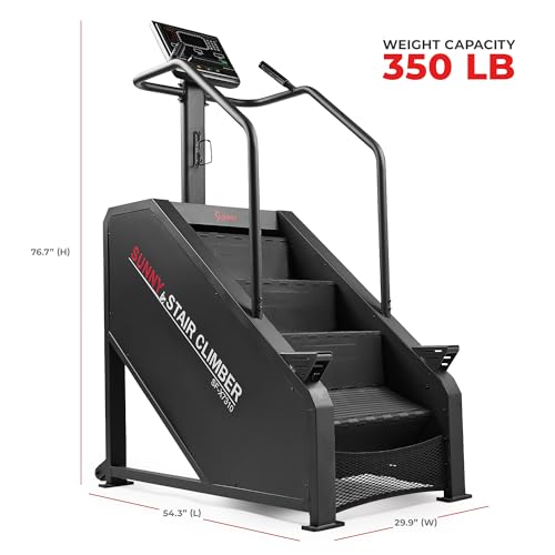 Image of Sunny Health & Fitness Smart Commercial Grade Stepper Stair Climber