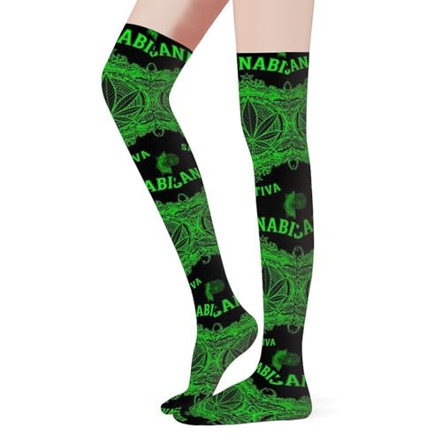 Girls Spandex Stockings Over Knee Long For Running Uniform Winter2