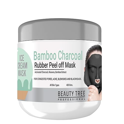 Image of Bamboo Charcoal Rubber Peel off Mask for face 400 gms