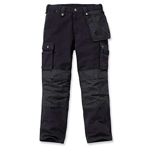 Carhartt Herren Multi Pocket Washed Duck Broek Work Utility Pants, Schwarz,...
