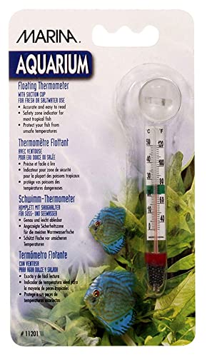 Marina Floating Thermometer for Betta Fish Tank...