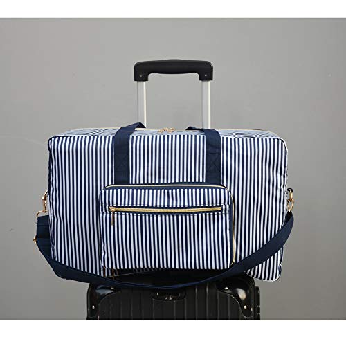 Foldable Travel Bag Water Resistant Travel Duffle Bag with Lining and Shoulder Strap UPGRADE