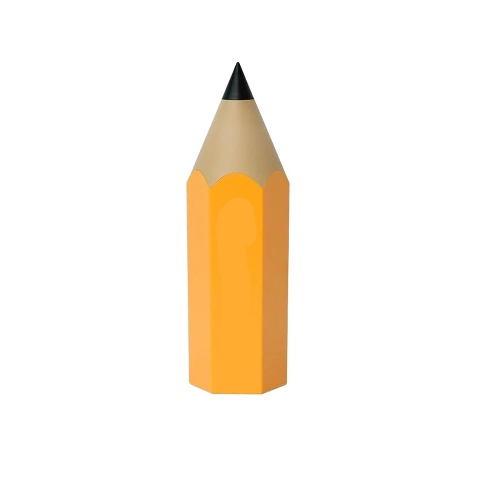 SDIUAKBV Pen Holder 1PC Pencil Shape Storage Pen Holder Creative Desktop with Cover Dustproof Stationery Bucket Makeup Brush For desks(Yellow)
