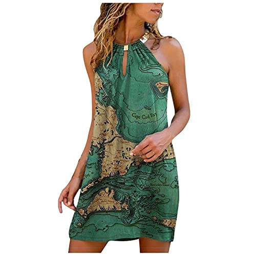 Smooto Women'S Wear To Work Dresses Summer Outfits for Women 2 Piece Set Casual Sleeveless Pad Shoulder Crop Tops Bodycon Long Skirts Dress Women'S Jersey Dresses (Green 4,S)