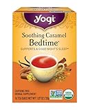 Yogi Bedtime Herbal Tea Caffeine Free Soothing Caramel, 16 Count