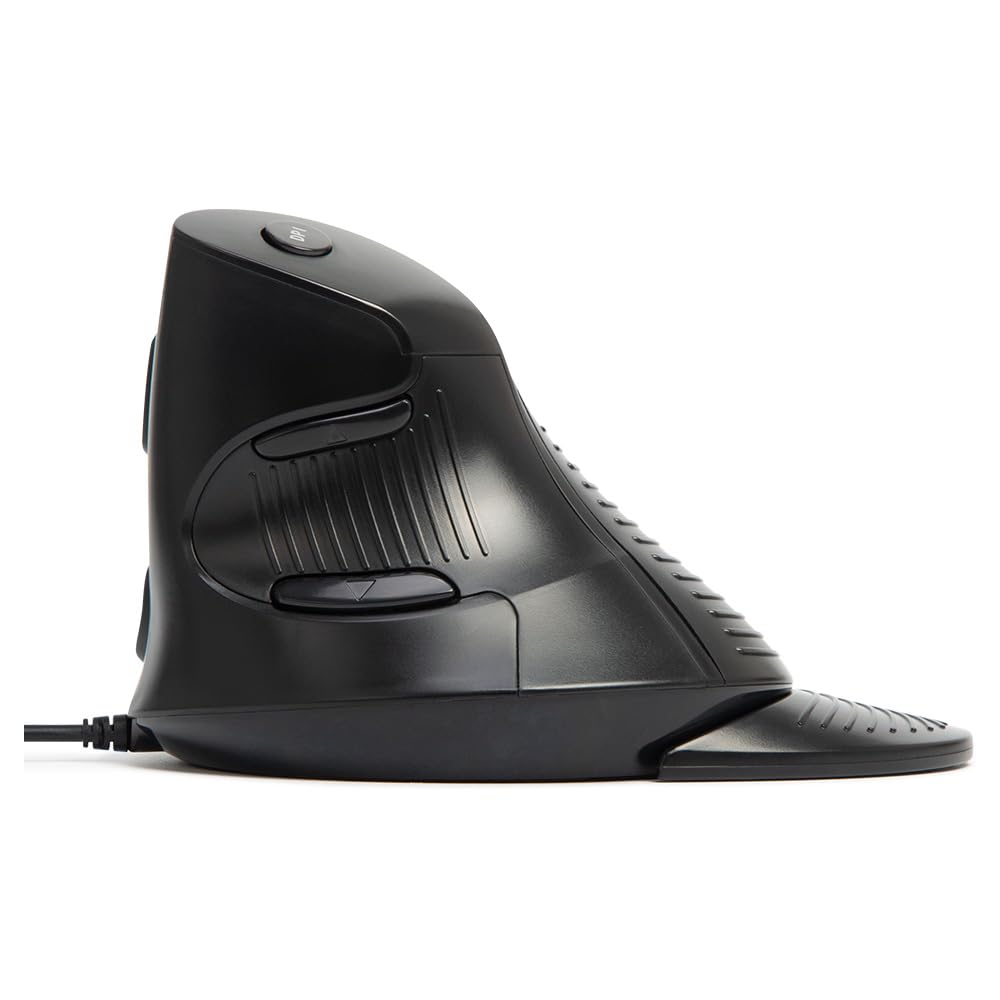 DeLUX Ergonomic Wired Mouse, Vertical Mouse, Right-handed Optical Mouse with 4200 DPI, 6 Buttons, Silent Click, Removable Wrist Rest to Reduce Wrist Pain, M Size (M618XU)