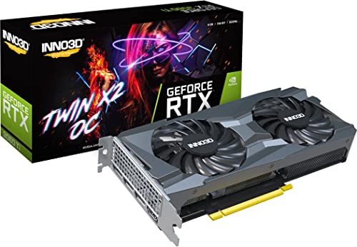 Image of Inno3D GEFORCE RTX 3060 Ti Twin X2 LHR GDDR6 pci e Express Gen 4, 8 GB Gaming Graphic Card - N306T2-08D6-119032DH