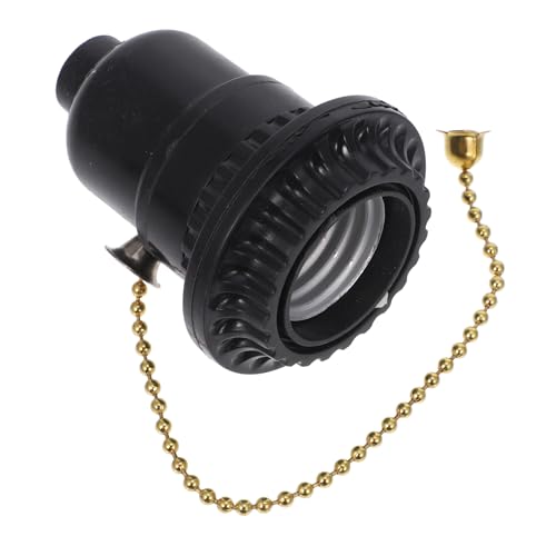 OUNONA 通用黒色電木金属ライトソケット 軽量コンパクト設計 耐久性簡単取り付け 多用途対応 シーリングライトや電球交換用ホルダー