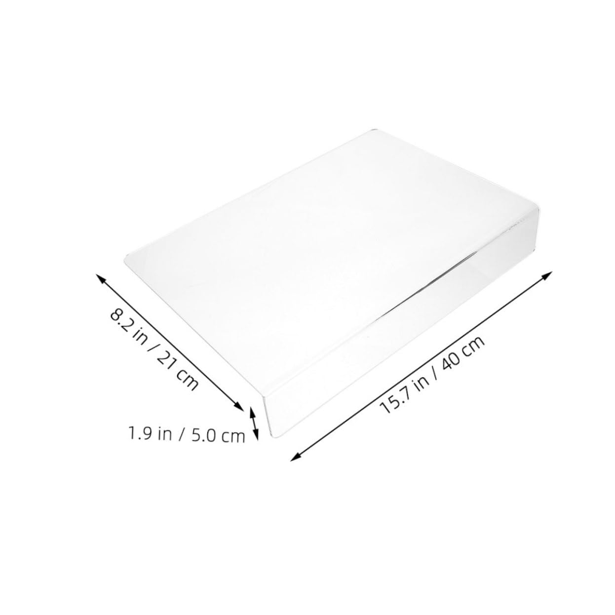 LALADEFIEE Acrylic Sink for Kitchen Bathroom Heightened Splashing Board Smooth Edges Easy Installation Water Barrier for Dishes Hands