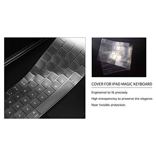 Keyboard Cover Compatible with 2024 Apple iPad Air 13-inch (M4) Magic Keyboard - Ultra Thin, Clear TPU Material, Protective Keyboard Cover Skin - Image 8