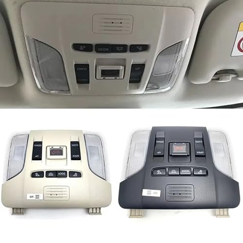 Car Reading Light Sunroof Switch for Toyota Corolla MK12 81260-02D40 02A91 2019-2023,Car Interior Overhead Console Dome Light Reading Lamp Sunroof Switch Parts.,B-Black(Normal/B-Black)