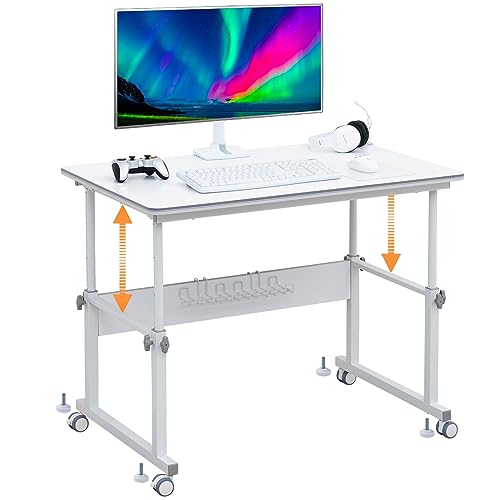 これ一択シリーズ モニターアーム 特殊 対応 人間工学 昇降デスク 高さ 44-78cm パソコンデスク ゲーミングデスク ロータイプ 幅100×奥行60cm 昇降式 ローデスク 調節 調整 キャスター付き ゲーミングホワイト 白 ZD-10060S1_G