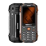 Hammer H Power Plus LTE Outdoor Handy ohne Vertrag, 4000mAh Akku, 128MB Memory, 64MB RAM, 2,8" IPS Display, große Tasten, Taschenlampe, 2 MP Kamera, FM-Radio, USB-C, Dual SIM Nano, Schwarz