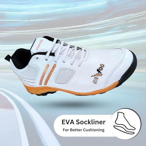 Image of Prokick Havoc Cricket Shoes for Men and Women|Lightweight & Durable Cricket Shoes|PVC Studs Spikes Sports Shoe for Unisex|Synthetic Leather Upper Sports Shoes|EVA Sockliner