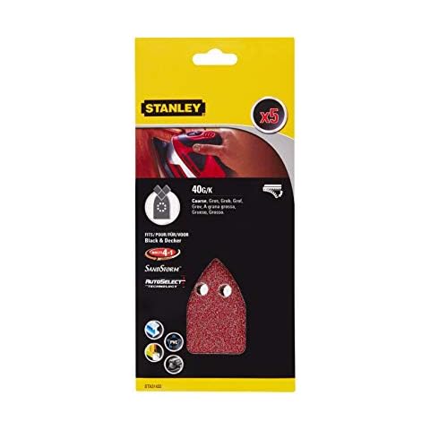 STANLEY STA31432-XJ - 5 Hojas de lija para Multilijadoras Cover