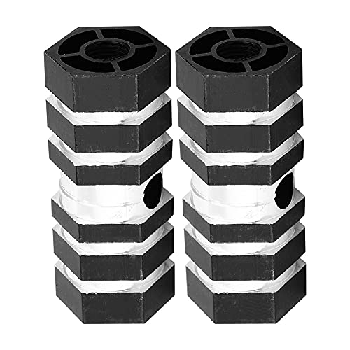 Yctze Pédales Arrière de Vélo, Chevilles d'essieu Arrière en Aluminium, Chevilles de Vélo en Aluminium, Chevilles de BMX (Black)