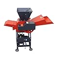 BREVELTION 220V 6-Blade Hay Cutter Pulverizer Hay Cutter Straw Breaker Used to Crush Various Types of Grass and Straw with Feeding Hopper and Feeding Port 2.2KW 500-1000KG/H