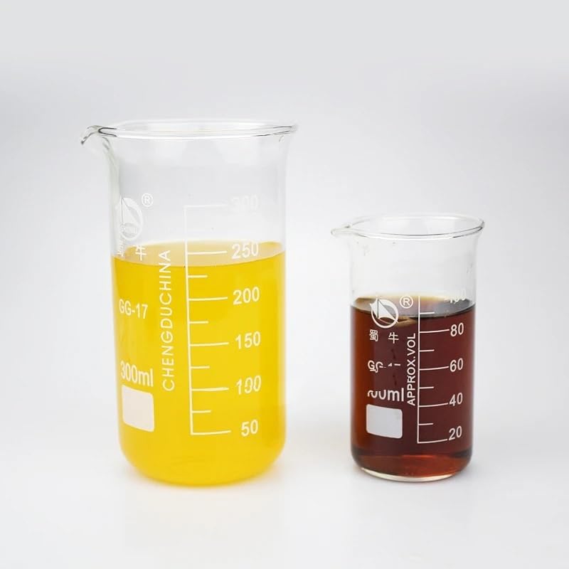 1 pz da 50 ml a 2000 ml Becher in vetro alto for laboratorio chimico Becher in vetro borosilicato trasparente ispessito con beccuccio(800ml)