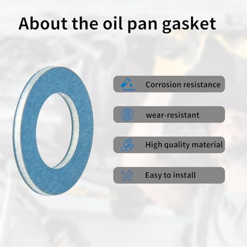 Image of 24pcs90430-12031 Oil Drain Plug Gasket Compatible with Toyota Lexus Oil Drain Plug Crush Washer