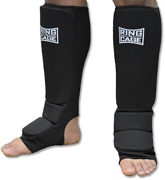 Pro Slip-on Cloth shin Instep for Muay Thai, MMA, Kickboxing, Stand up