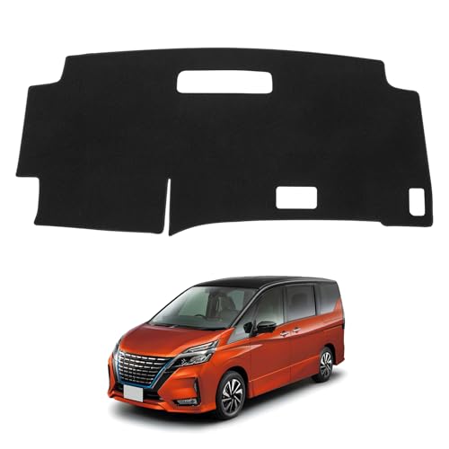 CARVANTA 日産に適合 新型 セレナ C28 ダッシュボードマット ヘッドアップディスプレイなし車 ガソリン車専用 映り込み防止 ダッシュボードカバー SERENA 6代目 2022年12月-現行 車型専用設計 日焼け対策 映り込み軽減 劣化防止 カー用品 1枚セット