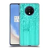 Head Case Designs Officially Licensed PLdesign Turquoise Sparkly Bamboo Soft Gel Case Compatible with OnePlus 7T