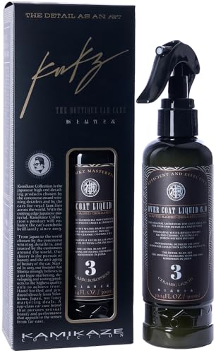 【KAMIKAZE COLLECTION】OVER COAT LIQUID 6.0 スプレーコーティング 超撥水 艶 300ml メンテナンス 車用コーティング剤 神風コレクションのサムネイル