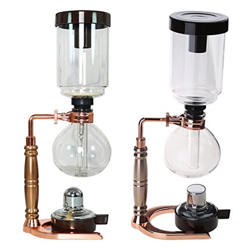 XAGMODSHN Japanese Siphon Coffee Maker - 3 Cup Glass