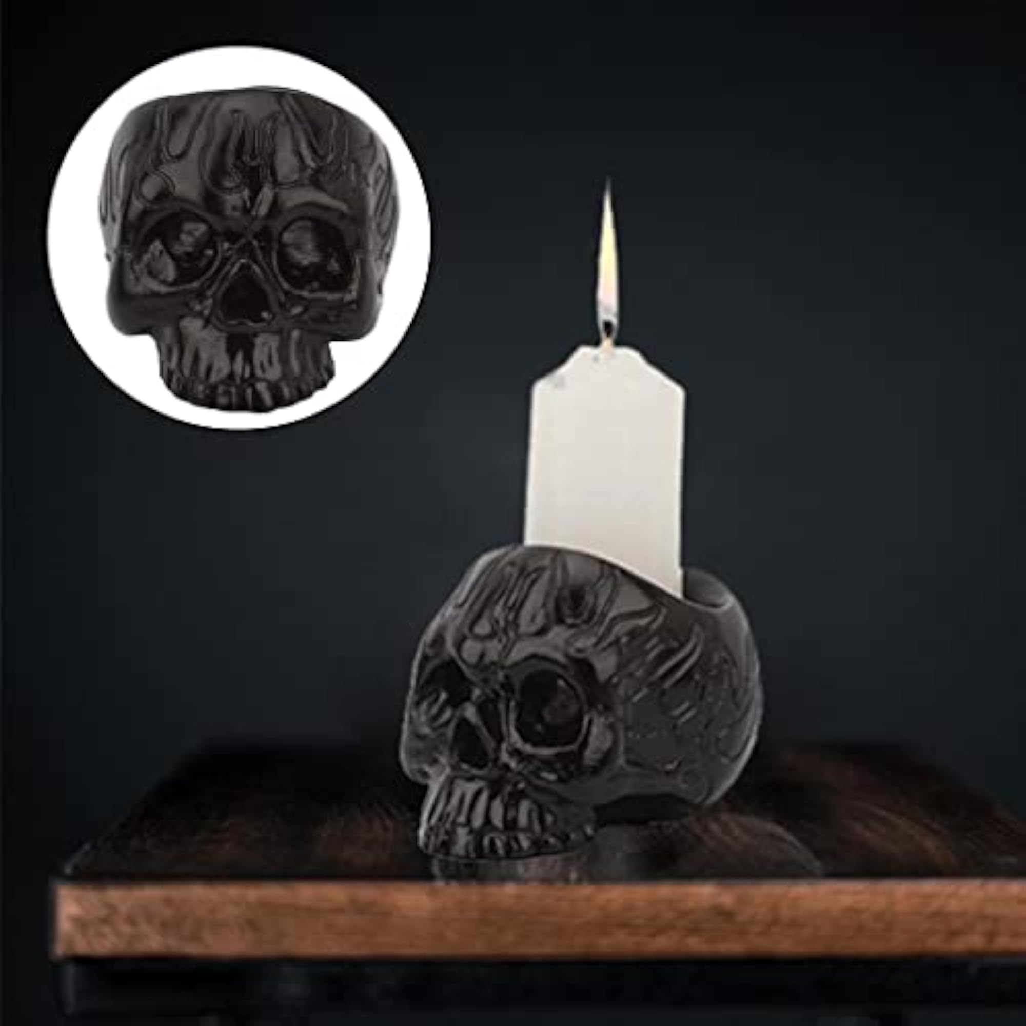 Skull Shape Candle Holder for Halloween