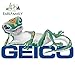 DSNGZ 13 cm x 7.8 cm para Geico Personalidad Creativo Pegatinas de Coche Impresión Personalizada Moda Oclusión Rasguño Impermeable Calcomanías