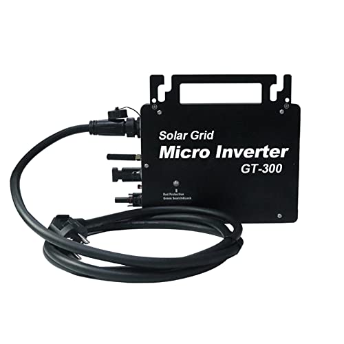 2023 Actualización 300 W Micro inversor Solar Grid Tie Inverter DC a AC 120 230 Identificación automática Control Impermeable IP65 MPPT Controlador de inversor Solar Carga Potente(120)